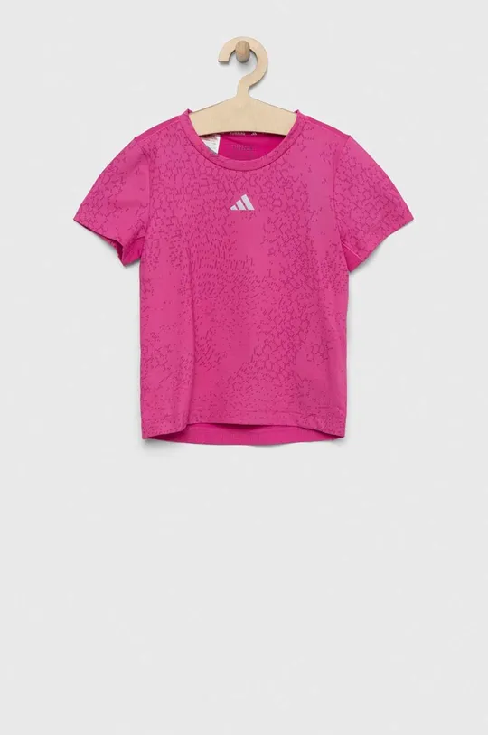 фиолетовой Детская футболка adidas G RUN TEE Для девочек
