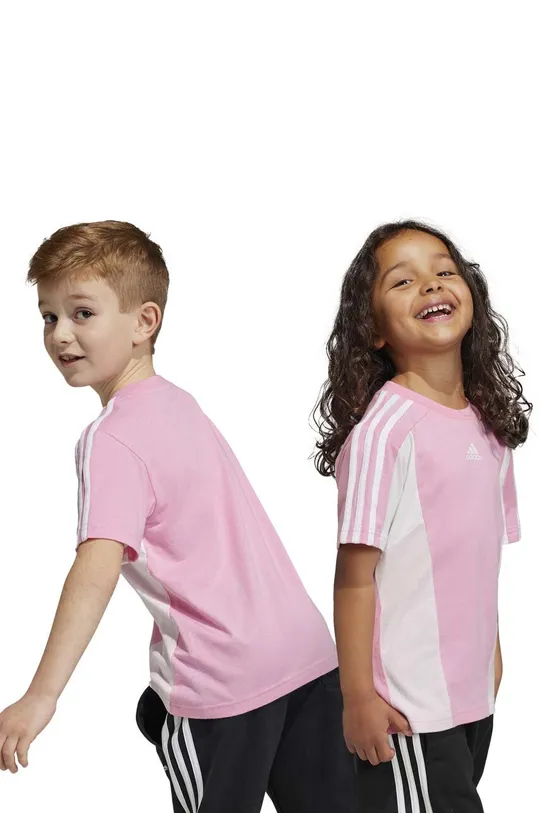 Детская хлопковая футболка adidas LK CB CO TEE Для девочек