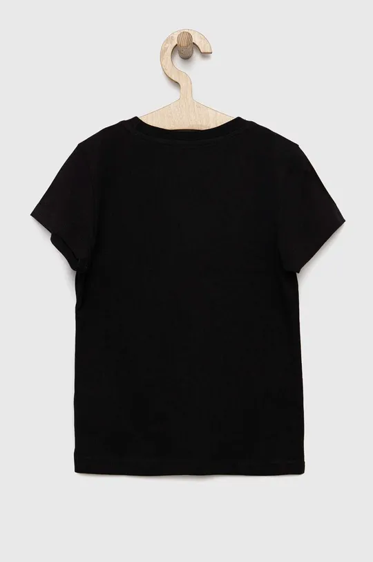 Otroška bombažna kratka majica adidas G BL črna