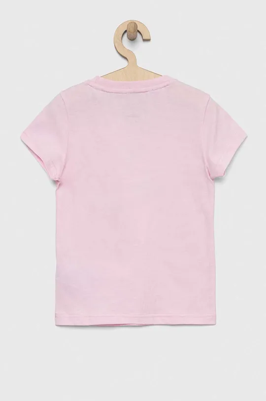 Παιδικό βαμβακερό μπλουζάκι adidas G BL ροζ