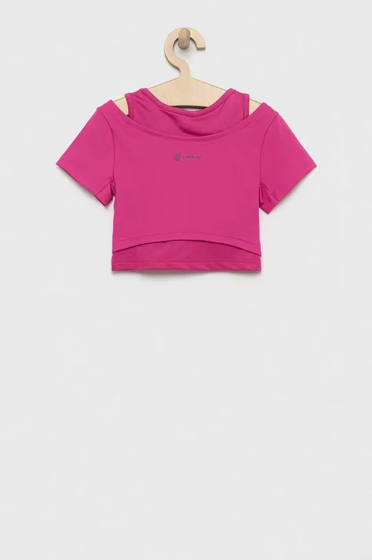 Παιδικό μπλουζάκι adidas G HIIT μωβ