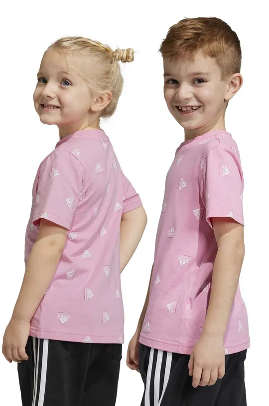 Детская хлопковая футболка adidas LK BLUV CO Для девочек