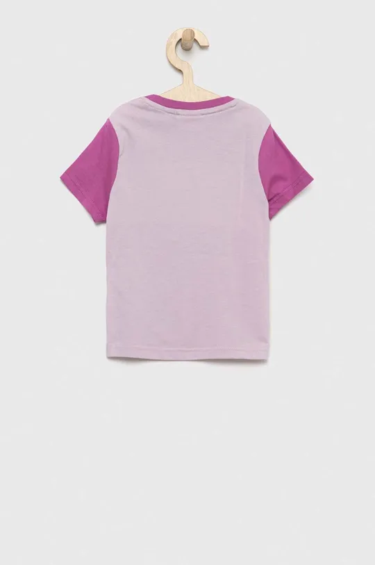 Παιδικό βαμβακερό μπλουζάκι Fila μωβ