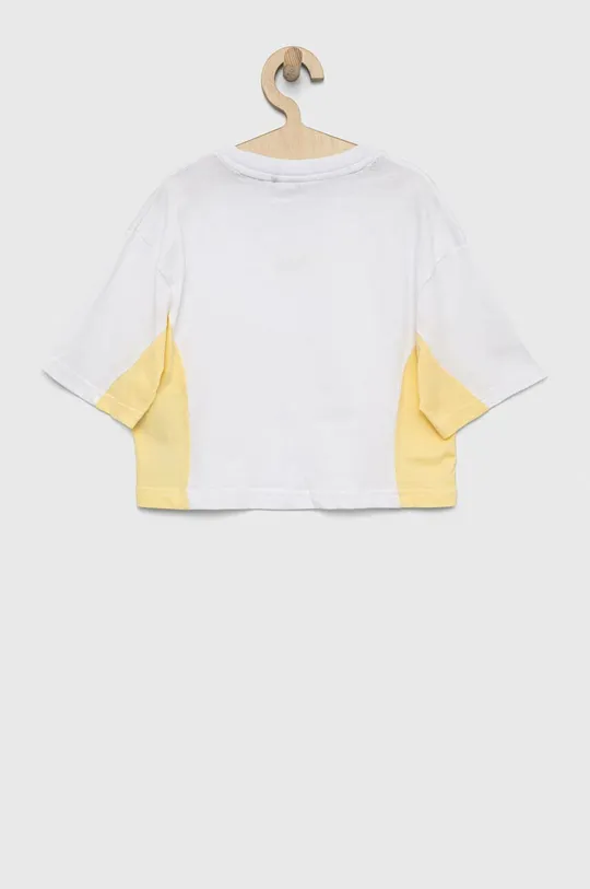 Detské bavlnené tričko Fila biela