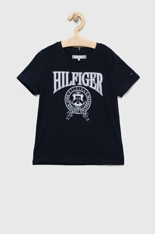 тёмно-синий Детская футболка Tommy Hilfiger Для девочек