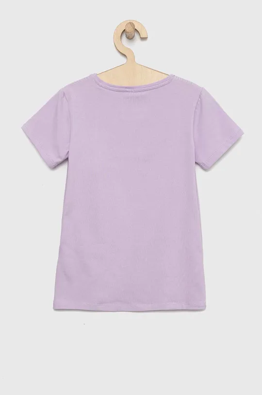 Guess t-shirt dziecięcy fioletowy