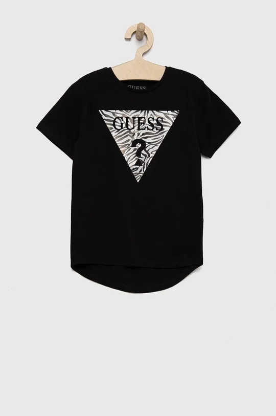 чорний Дитяча футболка Guess Для дівчаток