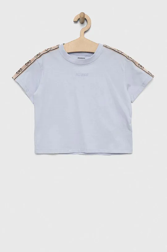 blu Guess t-shirt in cotone per bambini Ragazze