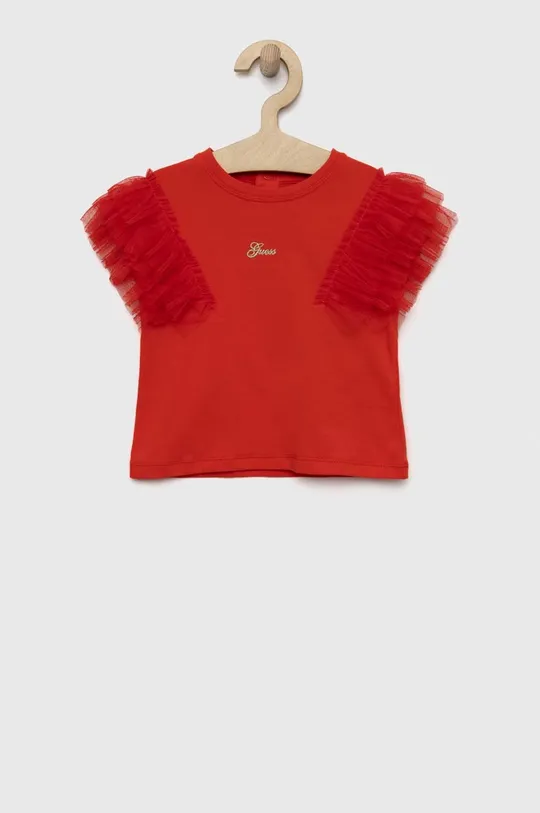 червоний Дитяча футболка Guess Для дівчаток
