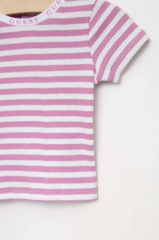 Детская футболка Guess  92% Хлопок, 4% Эластан, 4% Металлическое волокно
