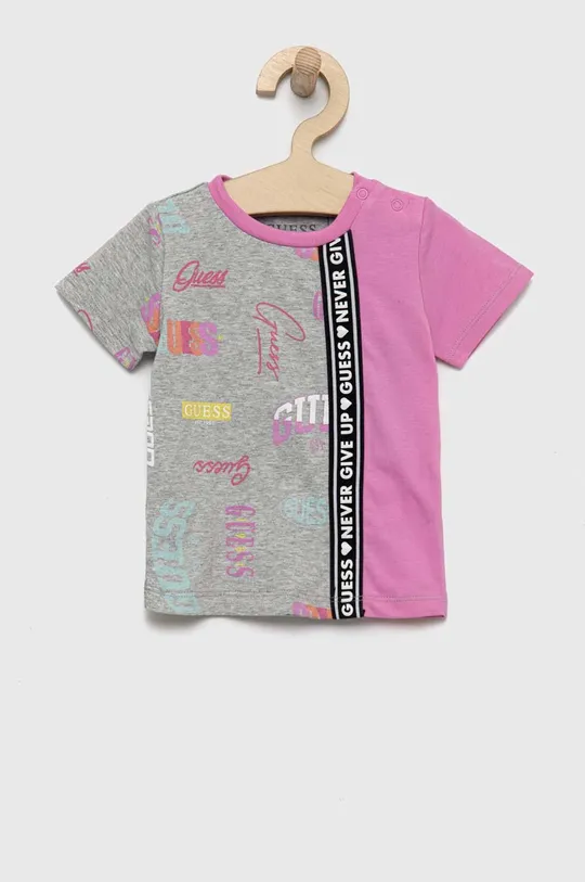 vijolična Otroška kratka majica Guess Dekliški