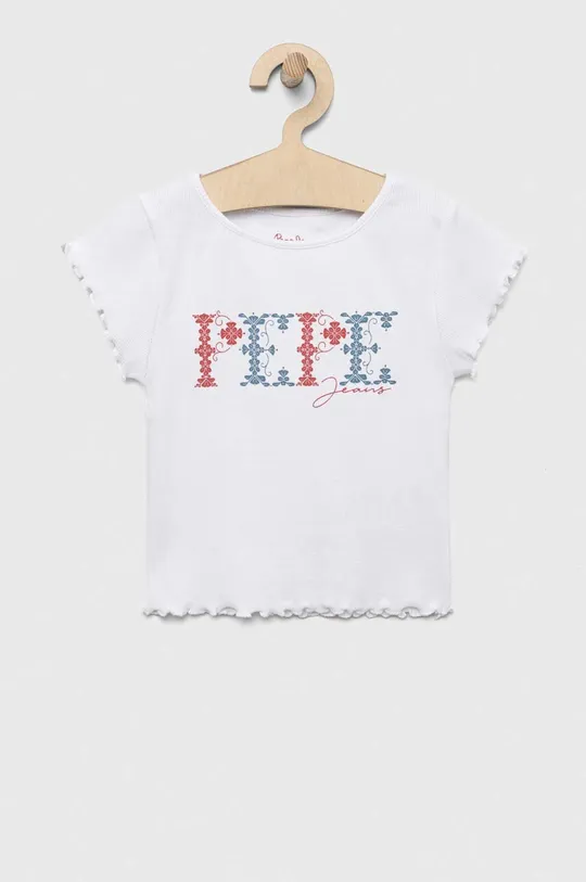 білий Дитяча футболка Pepe Jeans PJL GJ Non-denim Для дівчаток