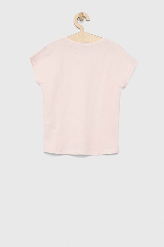Pepe Jeans t-shirt bawełniany dziecięcy Nuria pastelowy różowy
