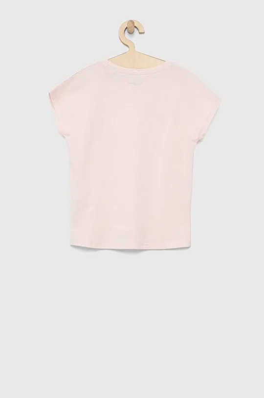 Детская хлопковая футболка Pepe Jeans Nuria розовый
