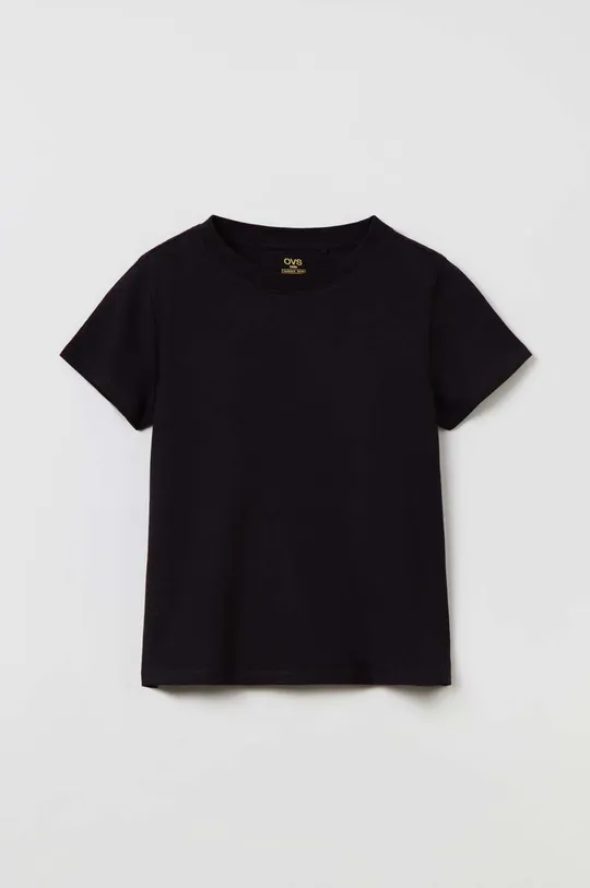 μαύρο Παιδικό βαμβακερό μπλουζάκι OVS Για κορίτσια