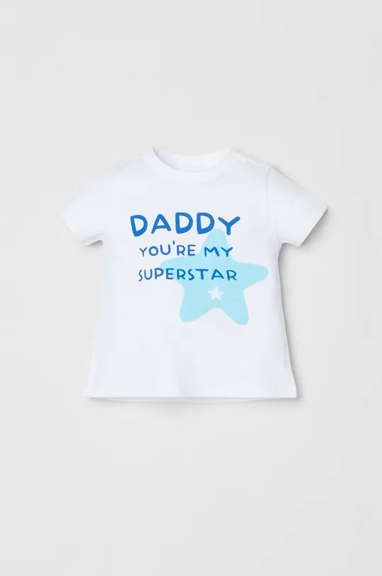 білий Бавовняна футболка для немовлят OVS Для дівчаток