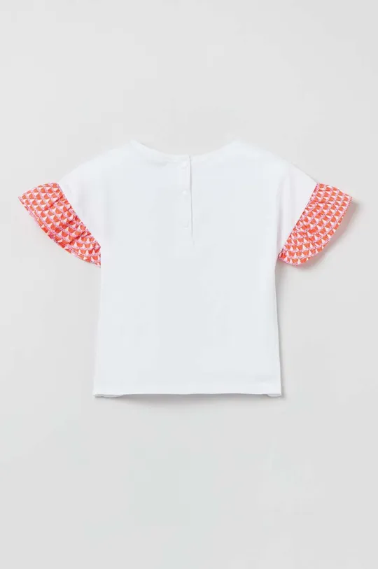 Μωρό βαμβακερό μπλουζάκι OVS λευκό