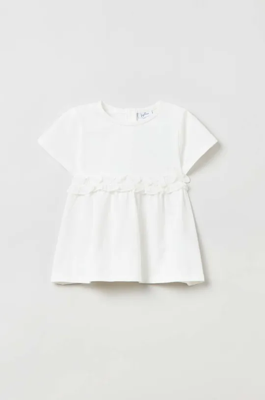 bela Kratka majica za dojenčka OVS Dekliški