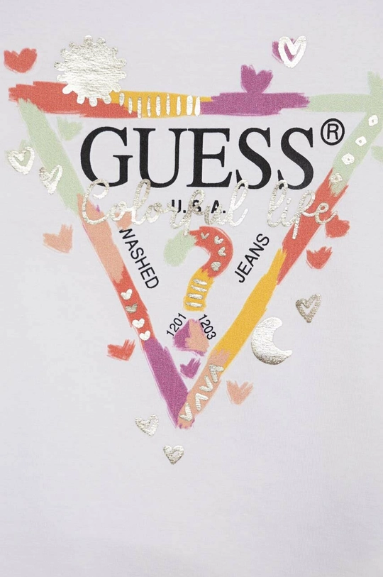 Guess t-shirt dziecięcy 95 % Bawełna, 5 % Elastan