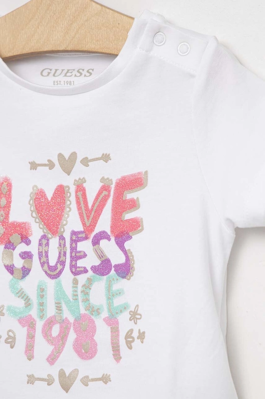 Guess t-shirt dziecięcy 95 % Bawełna, 5 % Elastan