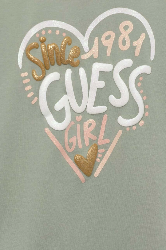 Guess t-shirt dziecięcy zielony