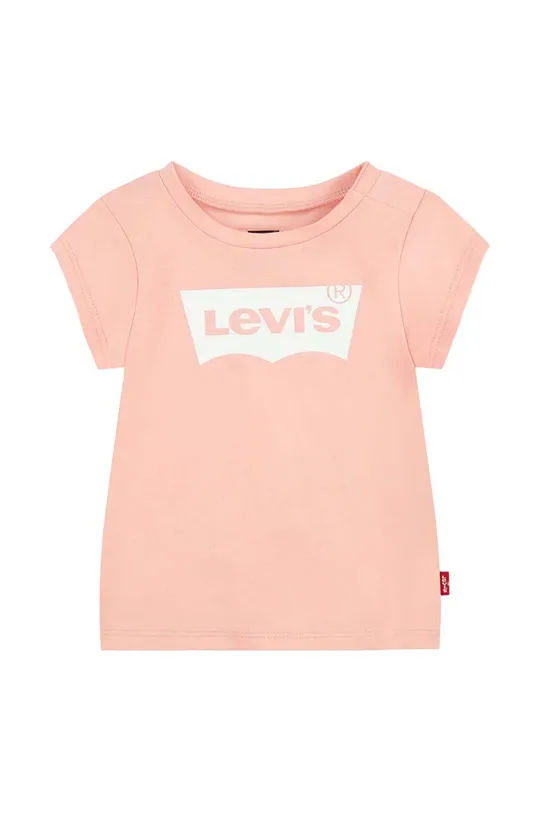 roza Dječja majica kratkih rukava Levi's Za djevojčice