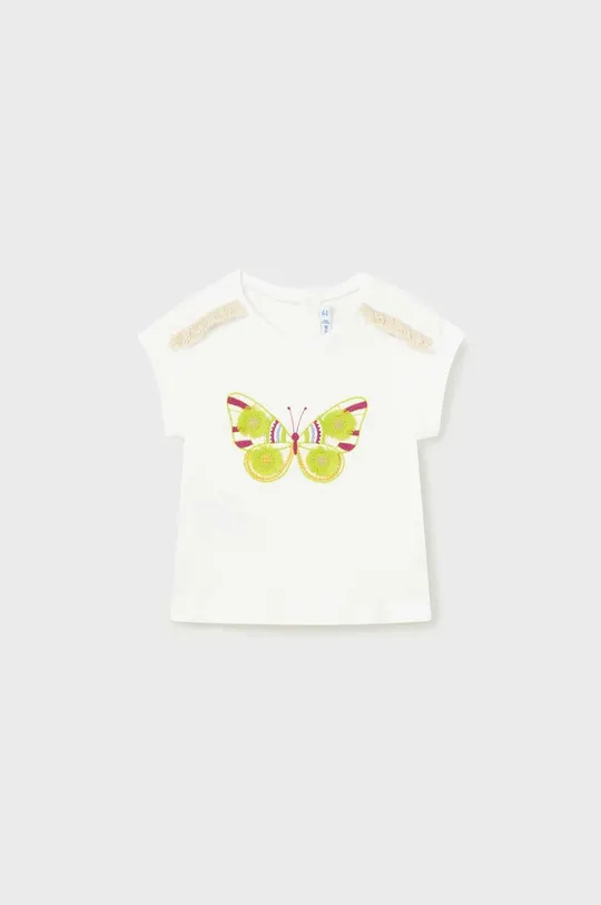 πολύχρωμο Μωρό βαμβακερό μπλουζάκι Mayoral Για κορίτσια