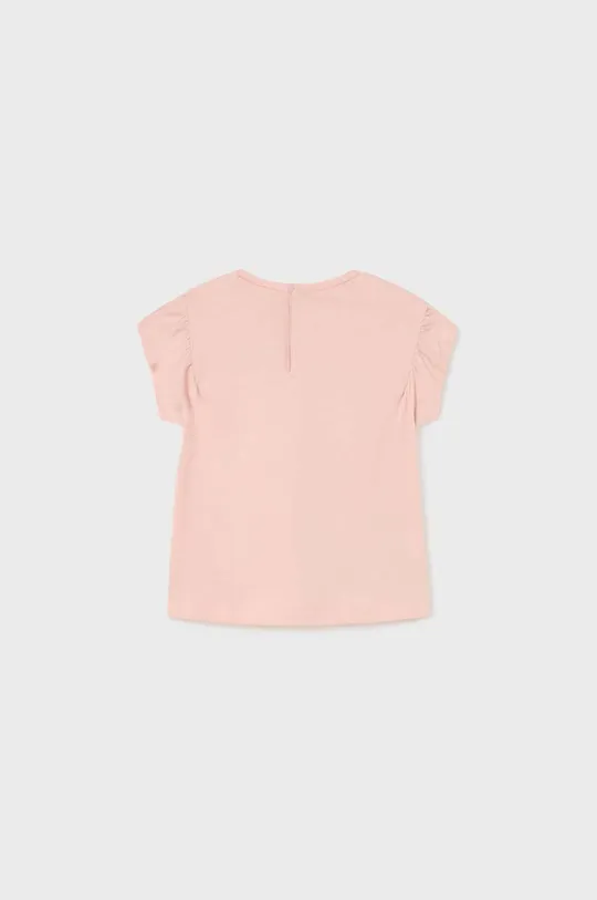 Μωρό βαμβακερό μπλουζάκι Mayoral ροζ