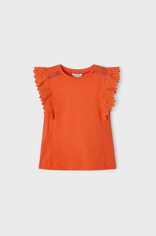 помаранчевий Дитяча футболка Mayoral Для дівчаток