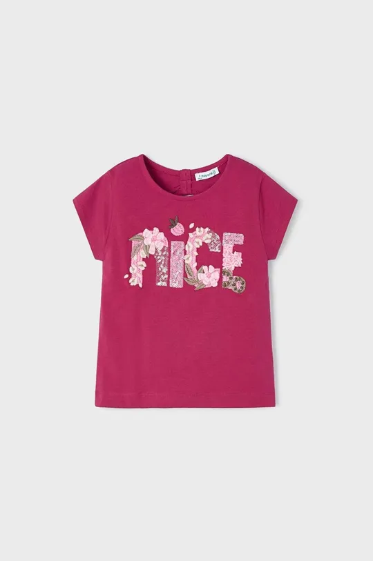 μπορντό Παιδικό μπλουζάκι Mayoral Για κορίτσια