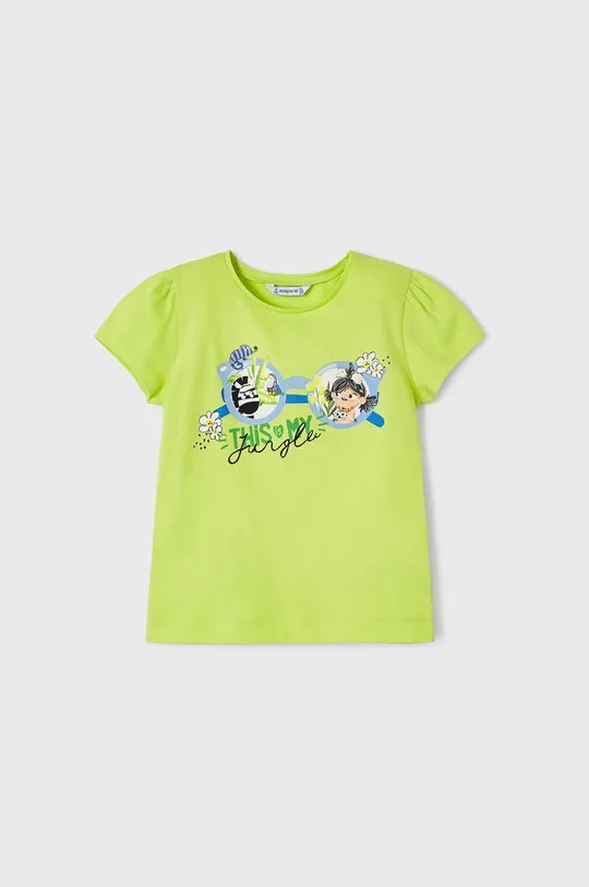 зелёный Детская хлопковая футболка Mayoral 2 шт