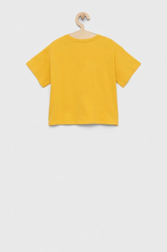 United Colors of Benetton t-shirt bawełniany dziecięcy żółty