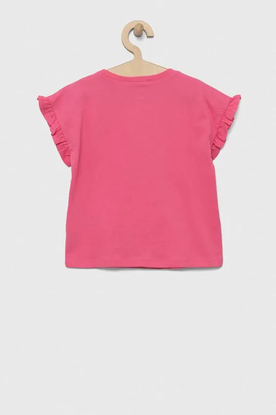 United Colors of Benetton t-shirt bawełniany dziecięcy różowy