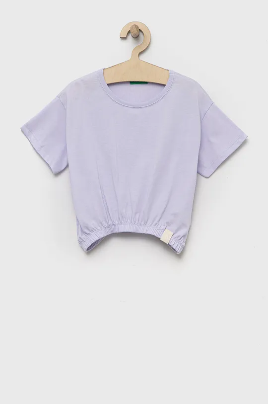 фіолетовий Дитяча футболка United Colors of Benetton Для дівчаток