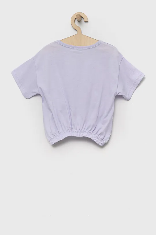 Otroška kratka majica United Colors of Benetton vijolična