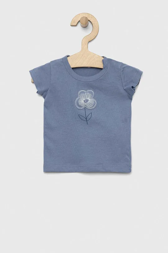 блакитний Бавовняна футболка для немовлят United Colors of Benetton Для дівчаток