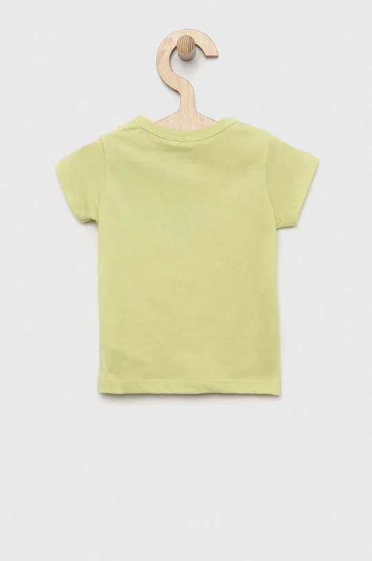 United Colors of Benetton t-shirt bawełniany niemowlęcy zielony
