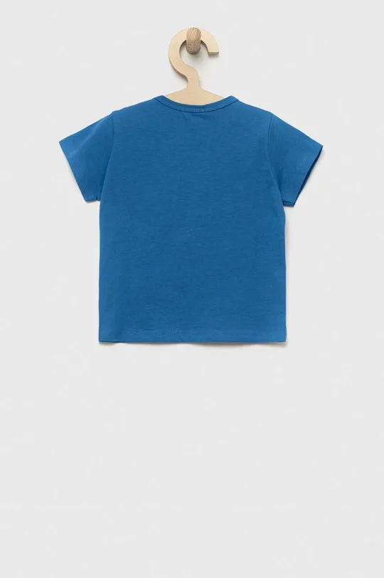 Pamučna majica kratkih rukava za bebe United Colors of Benetton plava