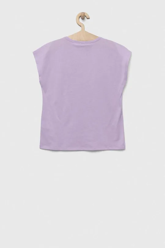 United Colors of Benetton t-shirt bawełniany dziecięcy fioletowy