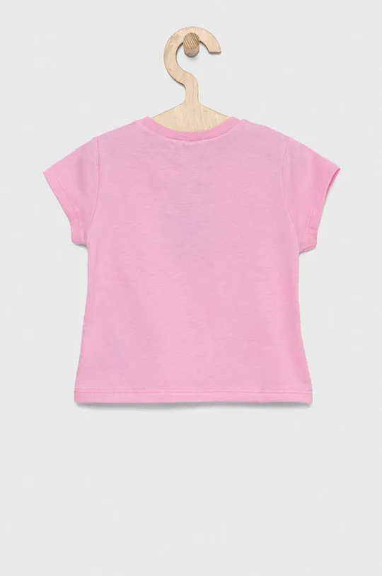 United Colors of Benetton t-shirt bawełniany dziecięcy różowy