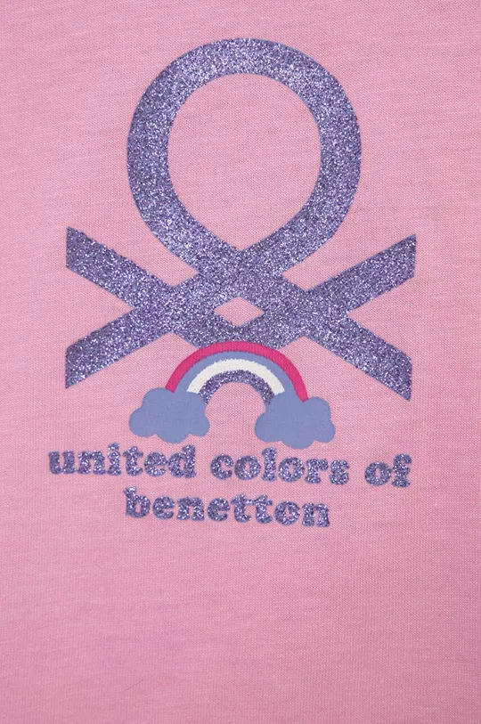Dětské bavlněné tričko United Colors of Benetton  100 % Bavlna