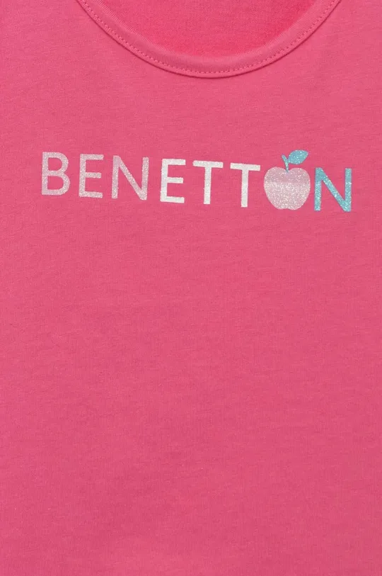 Detský bavlnený top United Colors of Benetton  100 % Bavlna