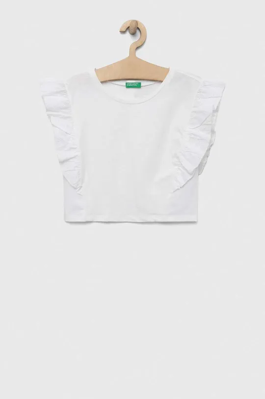 United Colors of Benetton t-shirt dziecięcy biały