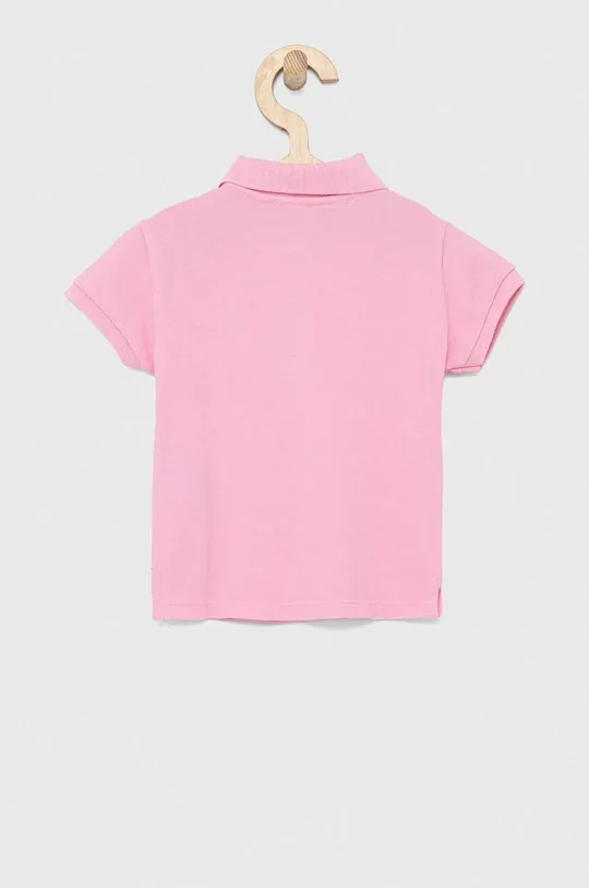 Παιδικό πουκάμισο πόλο United Colors of Benetton ροζ