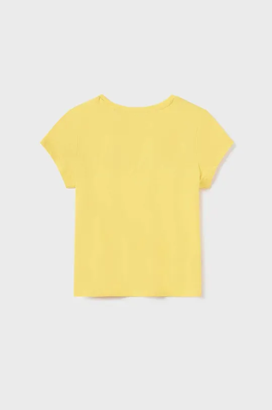 Παιδικό βαμβακερό μπλουζάκι Mayoral κίτρινο