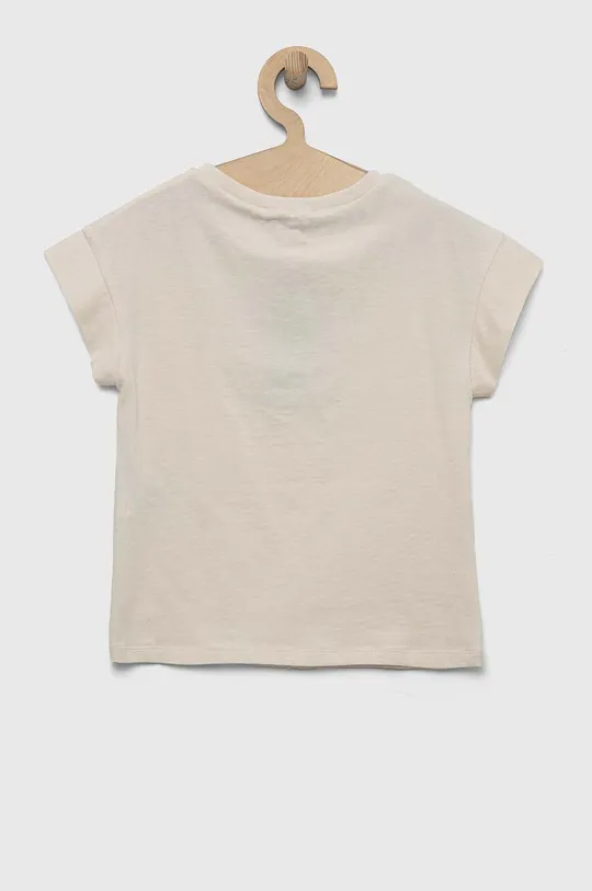 Παιδικό βαμβακερό μπλουζάκι Sisley μπεζ