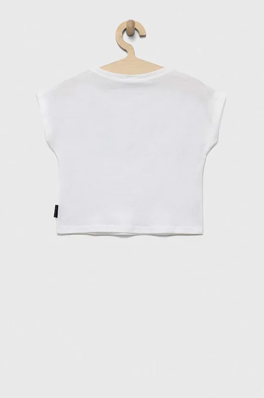 Otroška bombažna kratka majica Sisley bela