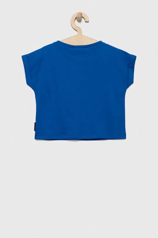Otroška bombažna kratka majica Sisley mornarsko modra