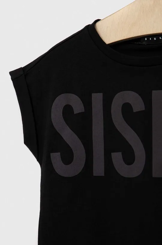 Otroška bombažna kratka majica Sisley  100 % Bombaž
