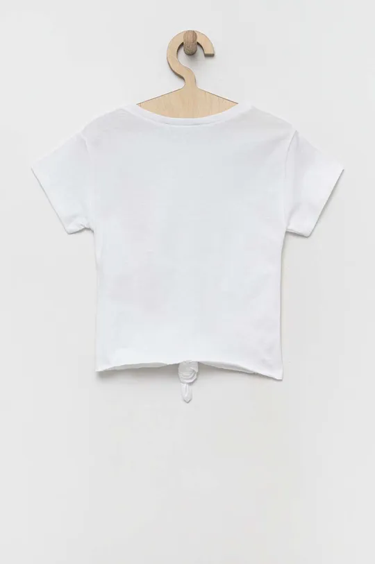 Дитяча бавовняна футболка Sisley білий